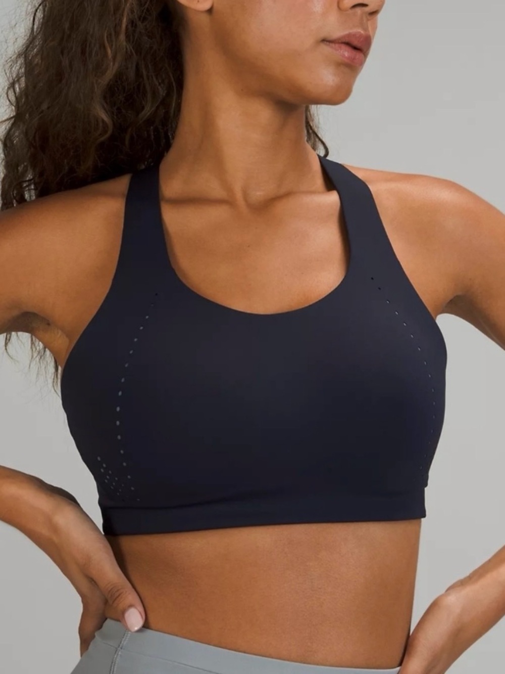 NEW Lululemon Air Support Bra *High Support, C-DDD Cups size 38D NAVY BLUE